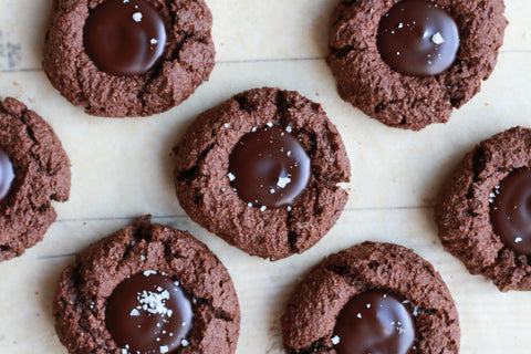 Chocolate Thumbprint Cookies