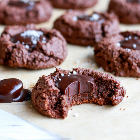 Chocolate Thumbprint Cookies